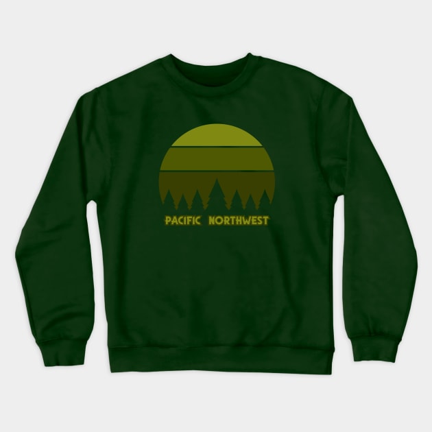 Pacific Northwest Crewneck Sweatshirt by happysquatch